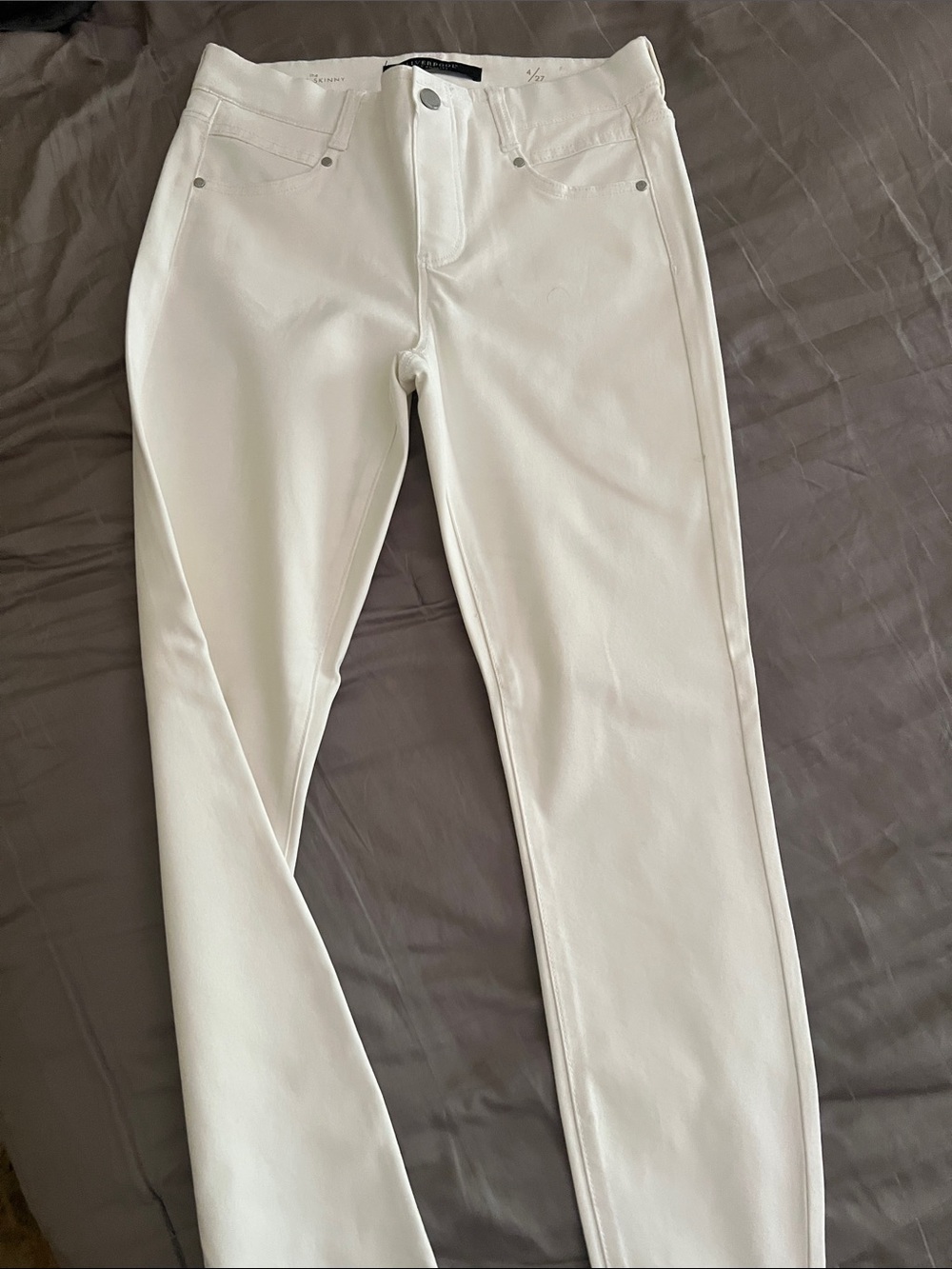 Liverpool White Slim Stretch Pants